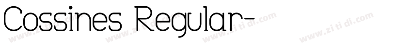 Cossines Regular字体转换